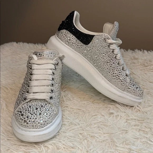 Alexander McQueen Oversized Sneakers Custom Rhinestone Bling – One of a Kind - Picture 3 of 8
